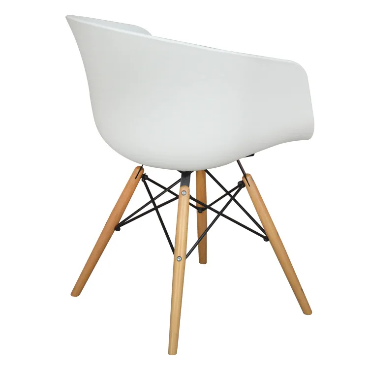 Купить китайскую офисную мебель 2020, белый простой деревянный стул для отдыха, пластиковый обеденный стул, современный домашний стул онлайн по низкой цене