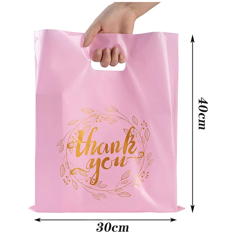 Wholesale Die Cut Handle Eco Friendly Custom Design Shopping package plastic bag