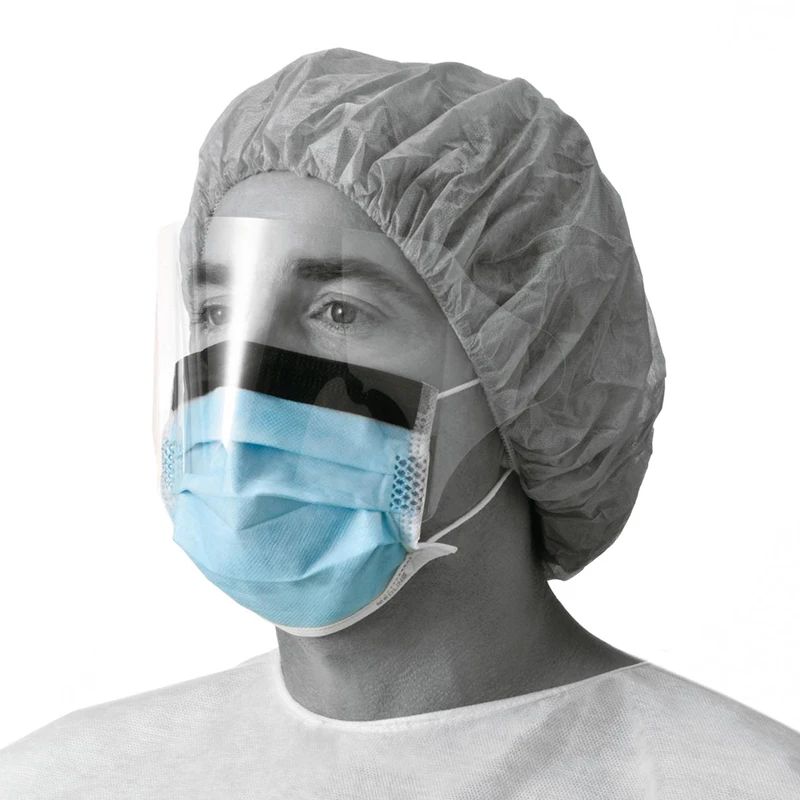 Guangzhou Fluid Protective hospital surgeon face maskss disposable with visor