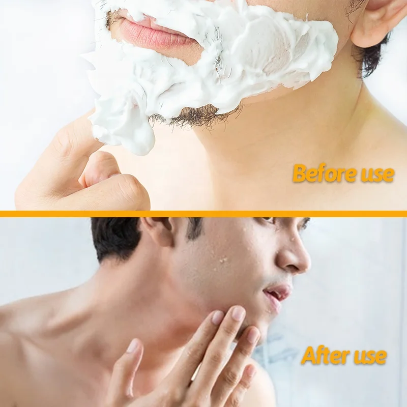 Premium Quality cheap shaving foam skin whitening gift set travel sample free with Customized Logo shaving cream for men