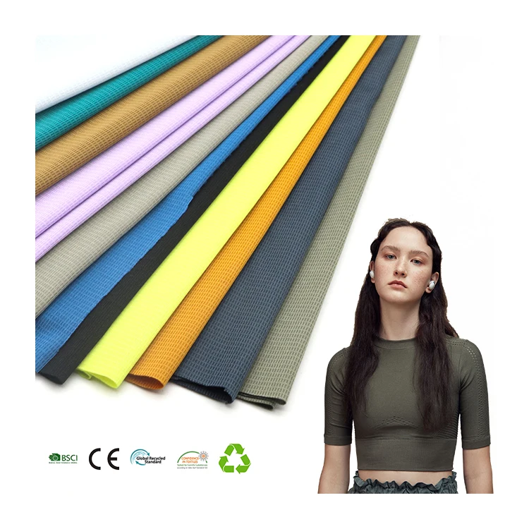 100% polyester sweat releasing quick dry knitted jacquard sports jersey fabrics mesh for T-shirt