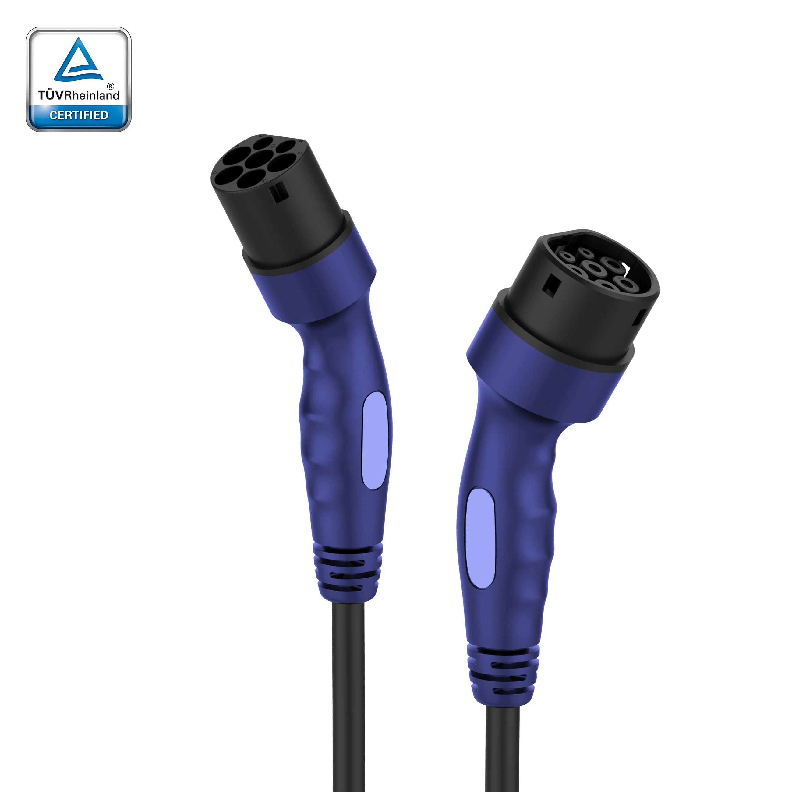 3-фазный кабель с сертификатом TUV 5 м типа 2 к зарядному кабелю Ev