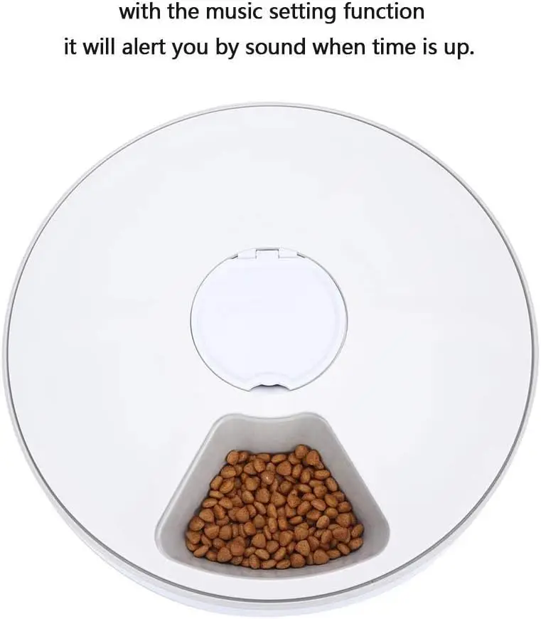 A mazon hot Auto Smart Electronic Adjustable Five Meal Tray Dispenser Timed Slow Food Water bowl Dogs Cats Automatic Pet Feeder