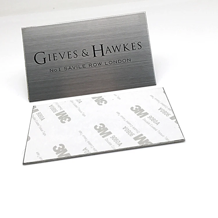 Custom Metal Brand Logo Label Tags Nameplate 3d Aluminium Logo Plate