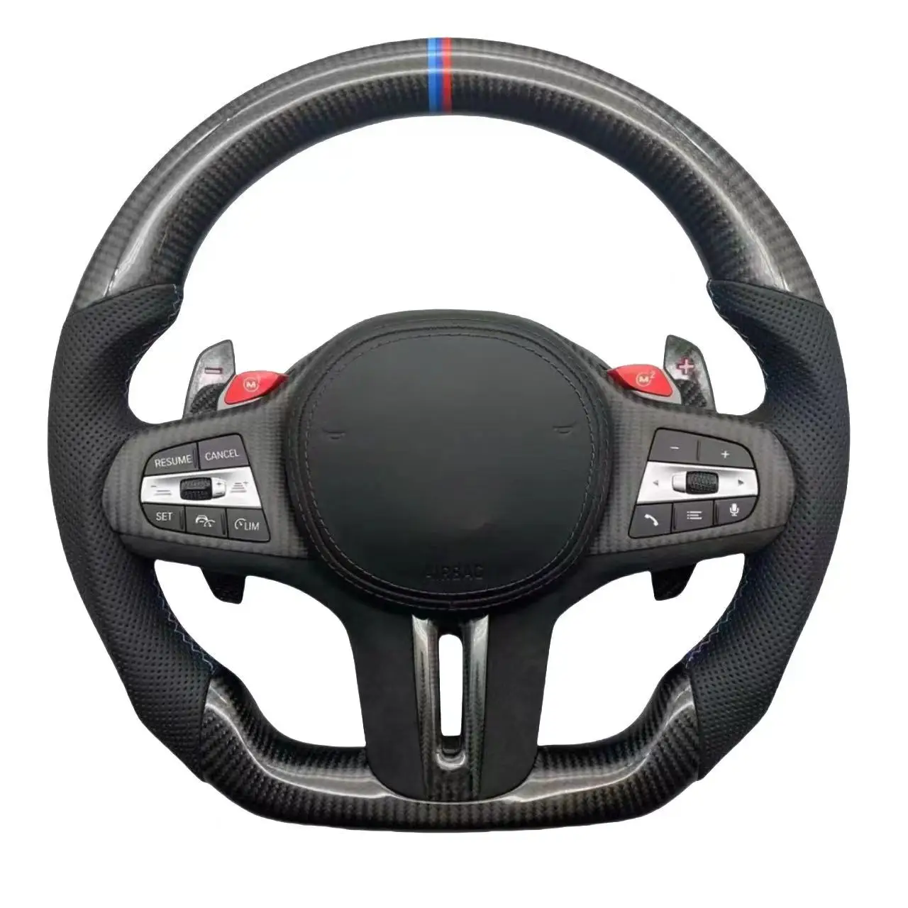 Custom  D-Shape Upgrade LCI Full Alcantara Steering Wheel for BMW  M3 G32 X3 G30 G31  M2 G87 X4 G01 G02 Prado