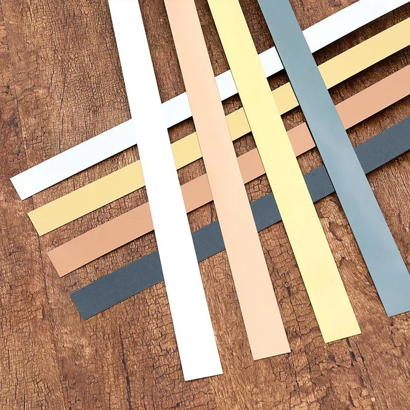 Decorative Stainless Steel Edge Wall Metal Tile Trim Strip Flat Chrome Trim Aluminum