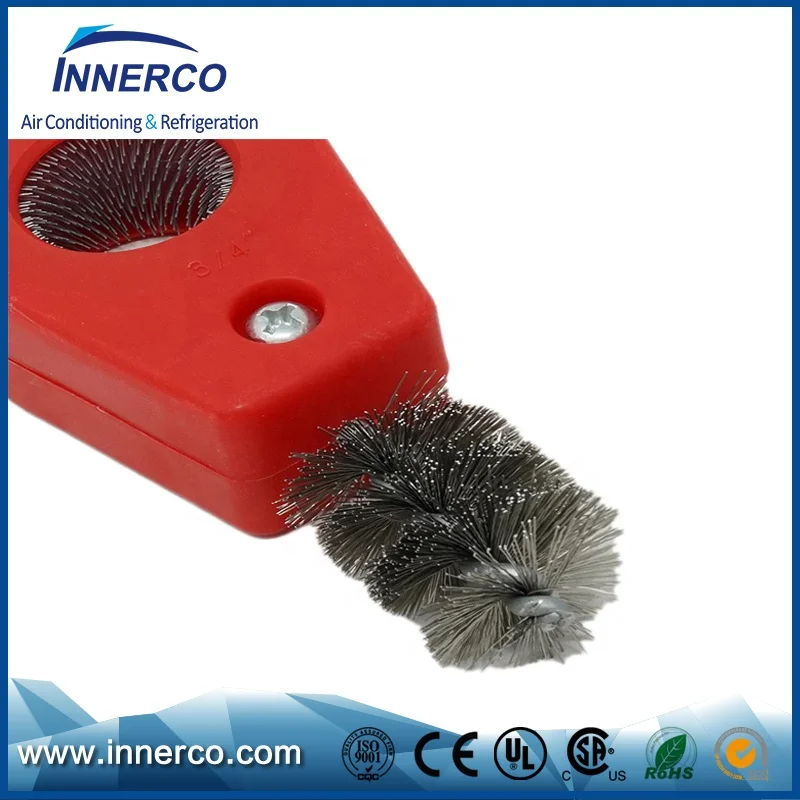 4-in-1 Copper Pipe Tubing Brush Cleaner Tool  for Plumbing Installation, Soldering, Copper Pipes