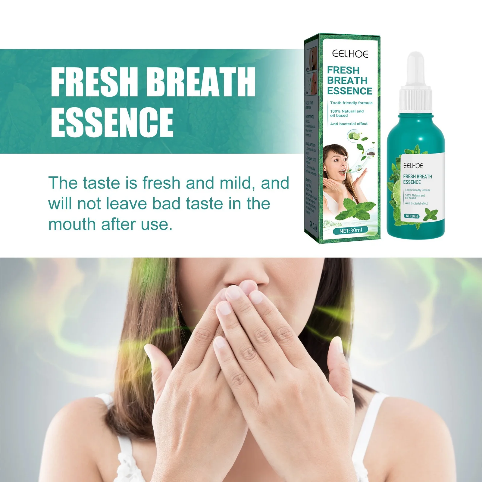 30ml Fresh Breath Serum Odor Care Perfume Breath Mint Spray For Bad Breath