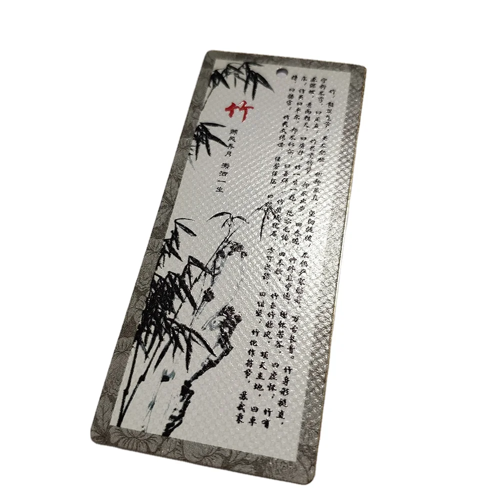 
Custom stainless steel various brushed designs metal bookmark for book 