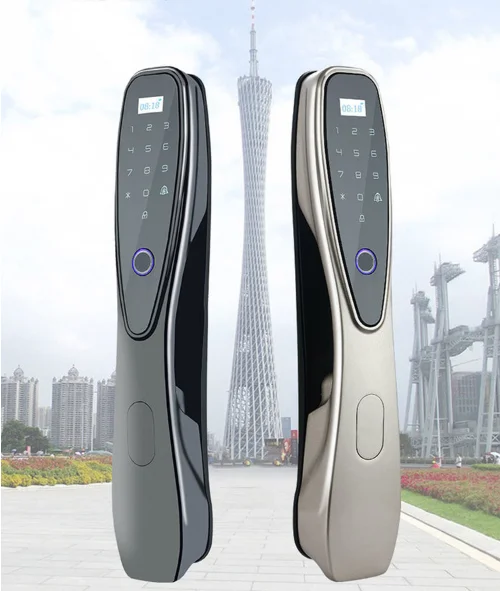 Дверной смарт-замок Tuya с Wi-Fi, управление через приложение, Электронная карта, биометрический сканер отпечатка пальца, для умного дома, оптовая продажа