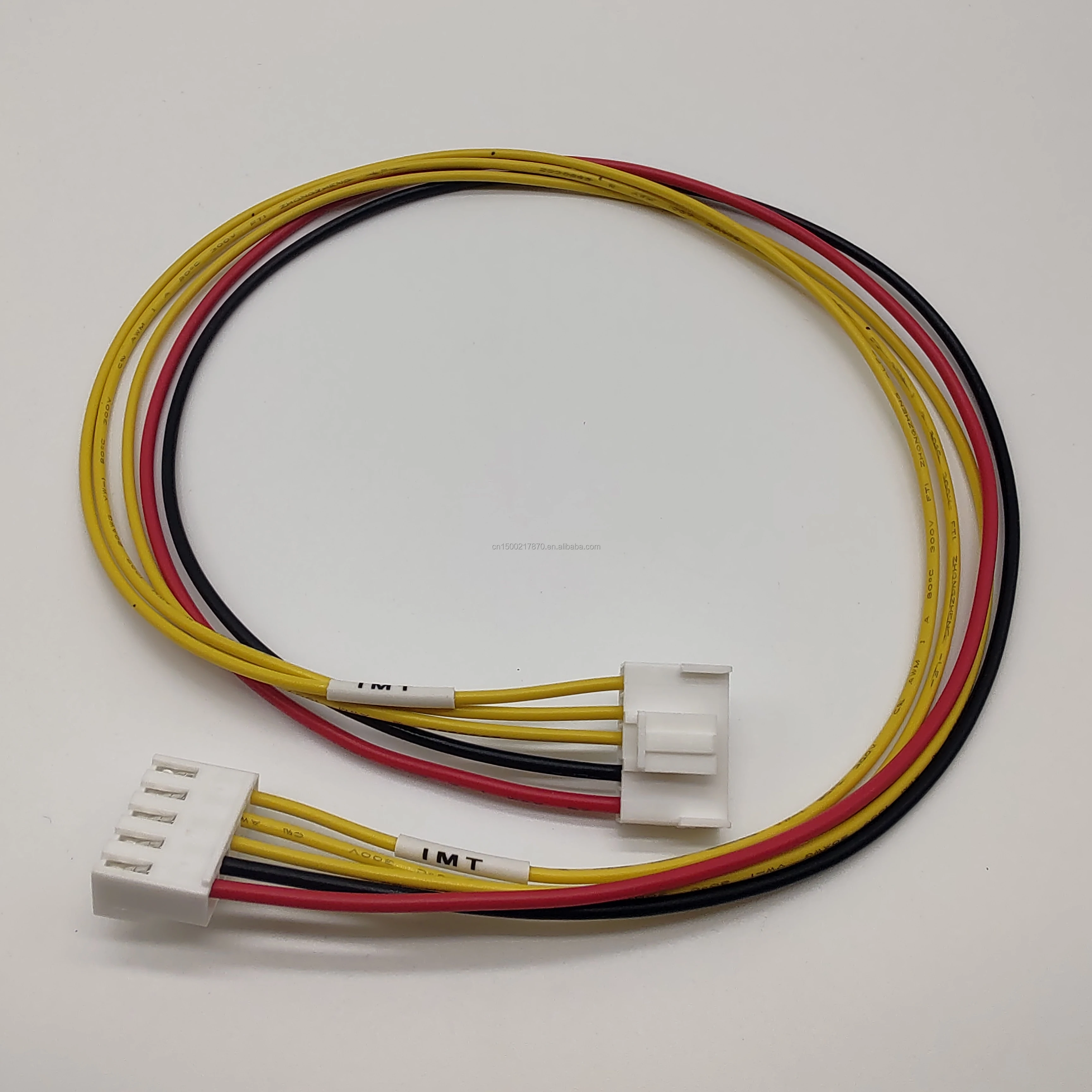 2.0mm 2.54mm  pitch 5wires connector 22AWG single wires harness for electronics