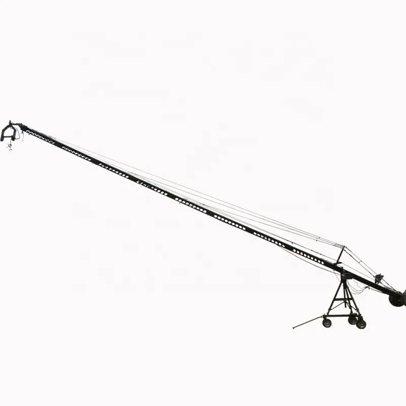 Factory Supply 12m Broadcasting Video Camera Jimmy Jib Crane With 2 Axis Head For Film Shooting