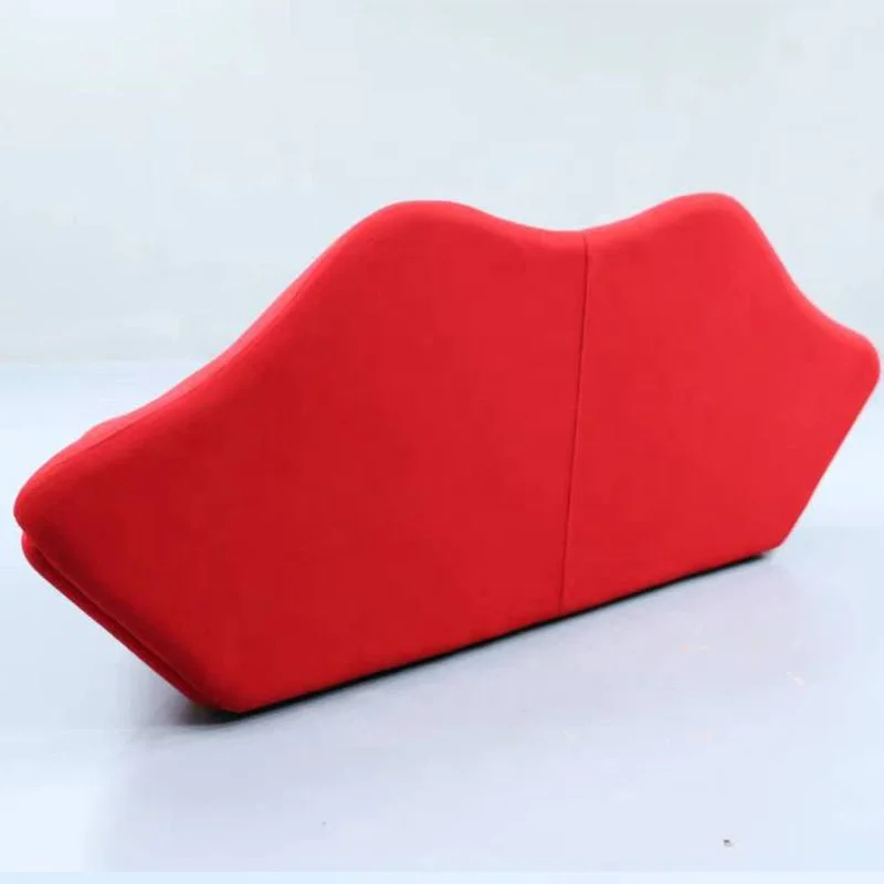 Home Furniture Living Room Couch Modern Two sofa Hot Red Lip Sexy Flaming Kiss Shaped Sofa Made In China For Sale