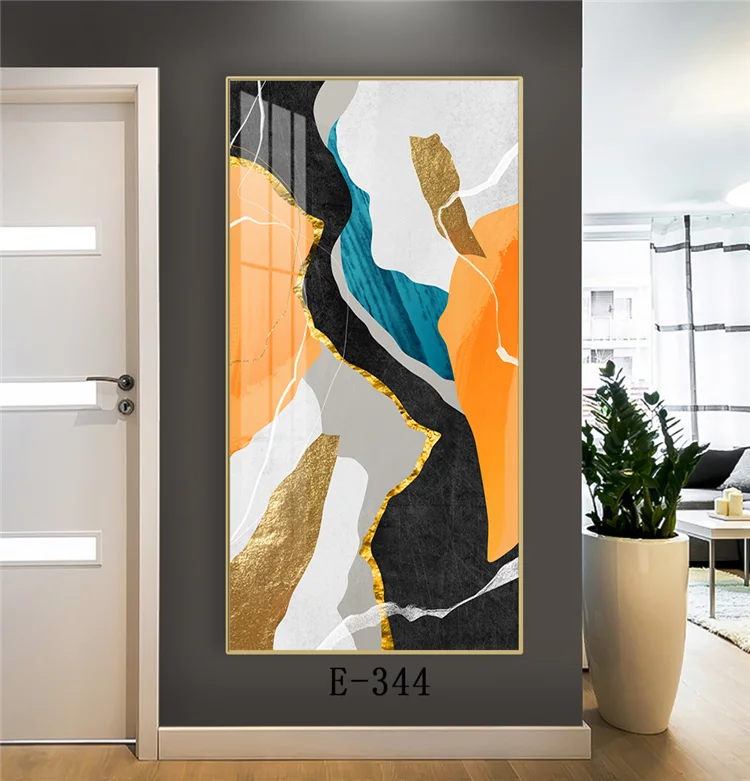 Wholesale porch decorative painting beautifully Crystal Porcelain glass 3D Painting suppliers