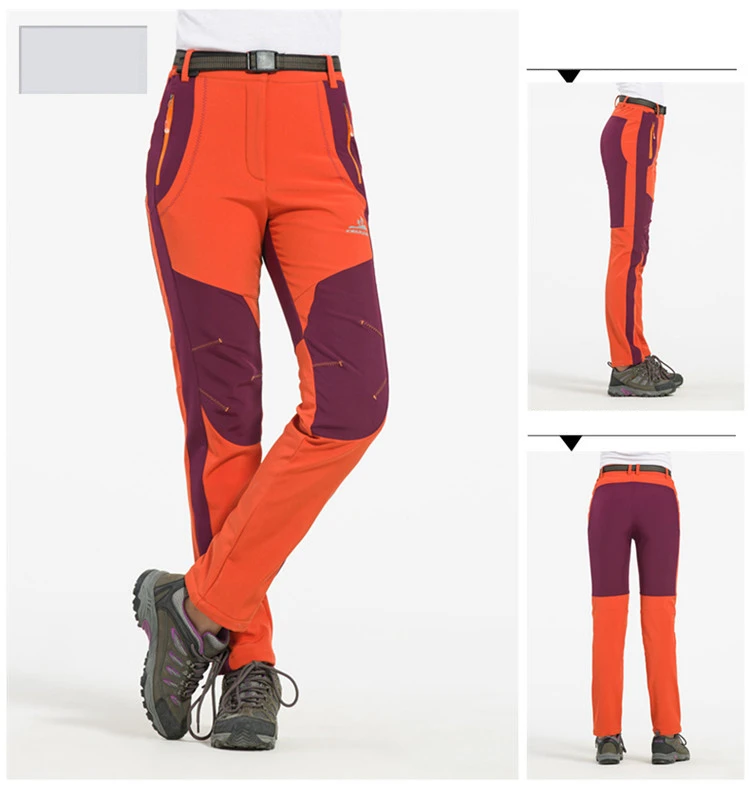 
Outdoor Hiking Pants Trousers Men Women Trek Waterproof Soft Shell Pants 