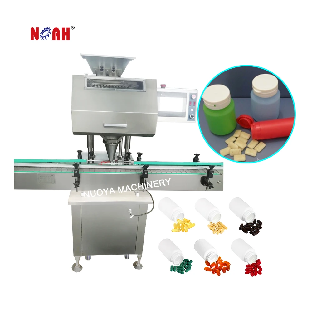 GS-8 8 Channel Automatic Capsule Counter Filling Machine Electronic Tablet Capsule Counting Machine Production Line