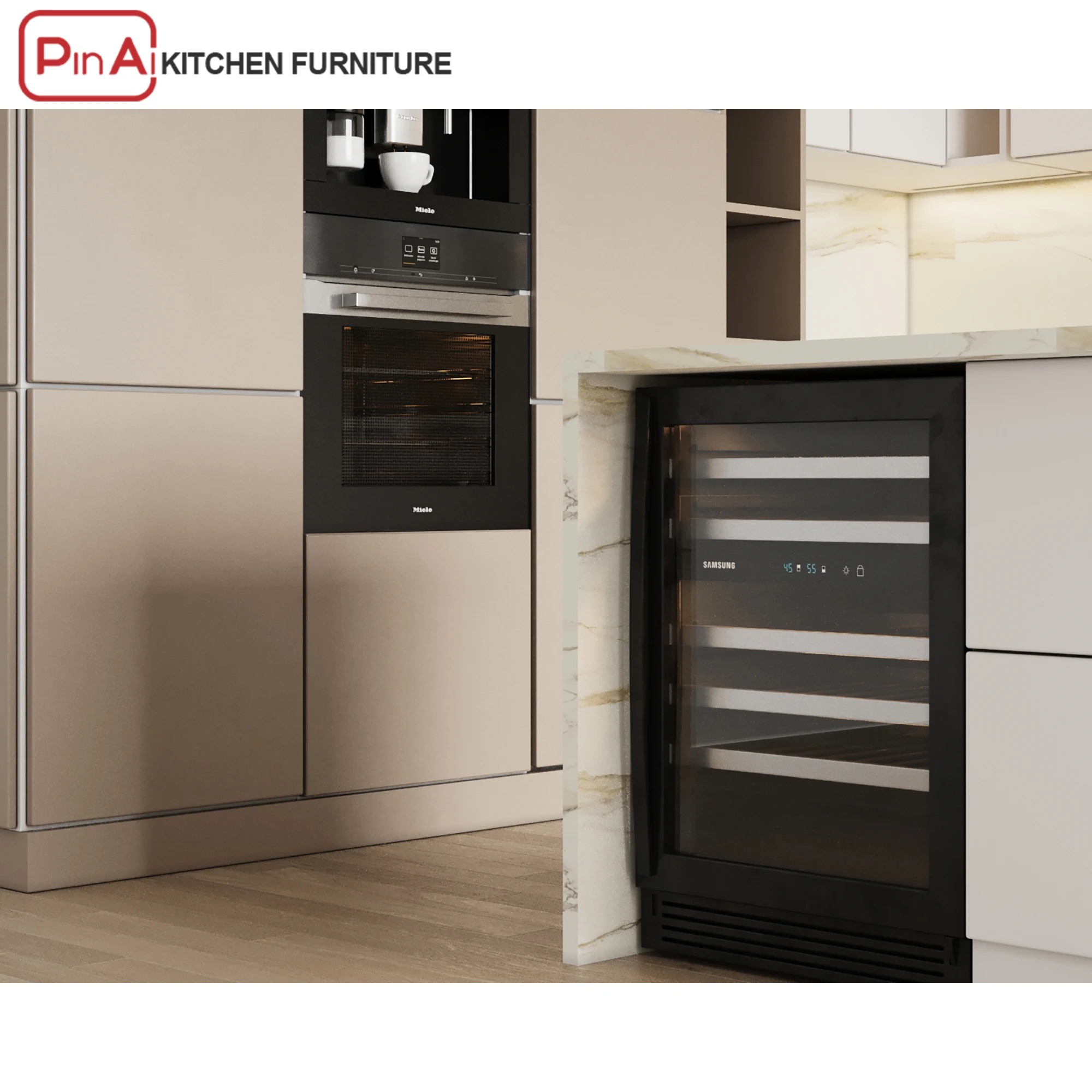 PINAI furniture accessories kichen cabinets support luxury modular kitchen furniture with modern mini bar