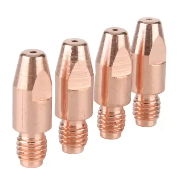 High quality mig welding torch consumables MB36KD contact tip welding torch tip M8 30mm CuCrZr Cu E for CO2 welding