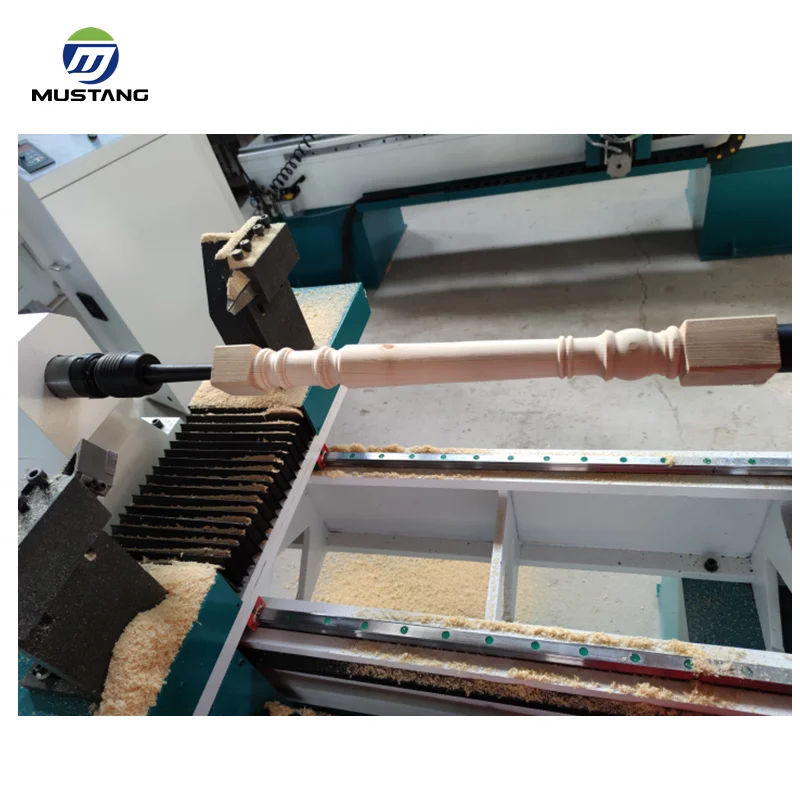 MT1530 Mustang Factory High Speed CNC Wood Turning Lathe for Wood Chair and Table Legs,Rome Column