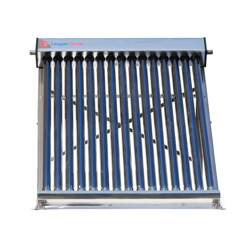 Concentrated solar power heater system with heat pipe solar heating the water for shower