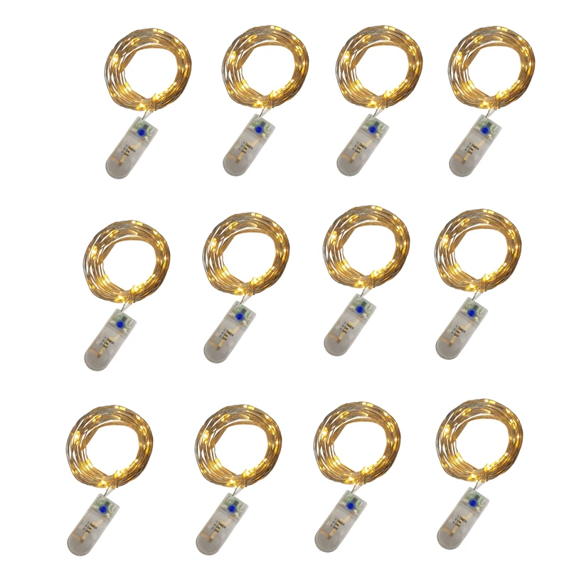 Гирлянда с питанием от батарейки микро светодиодная гирлянда миниатюрная из медного провода функцией таймера