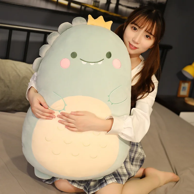 Big cute animal Plush throw pillow Cushions Squabby Cartoon animal Plush toys Stuffed Pig dinosaur bear penguin toys for kids