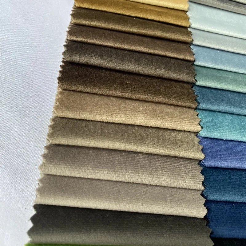 Plush Dutch Velour Super Hometextile Luxury Waterproof Knitted BabyFace Netherlands Holland Velvet Fabric for Sofa