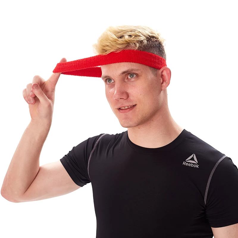 Wholesale Custom Anti-slip antiperspirant jogging sweat band sports headband sweatband for head