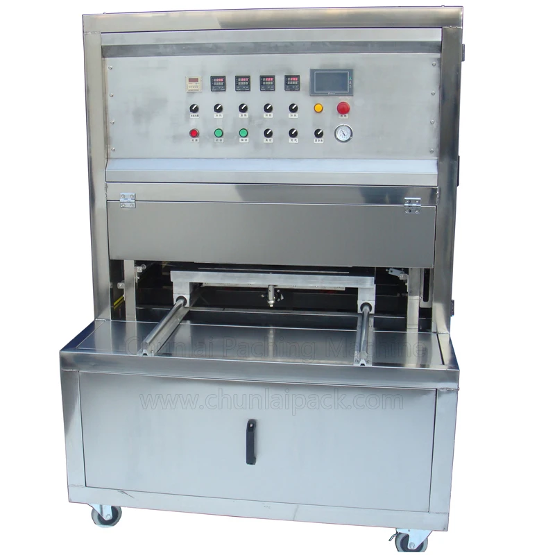 Automatic Pork Fish Meat Tray Vacuum Nitrogen Injection Sealing Machine