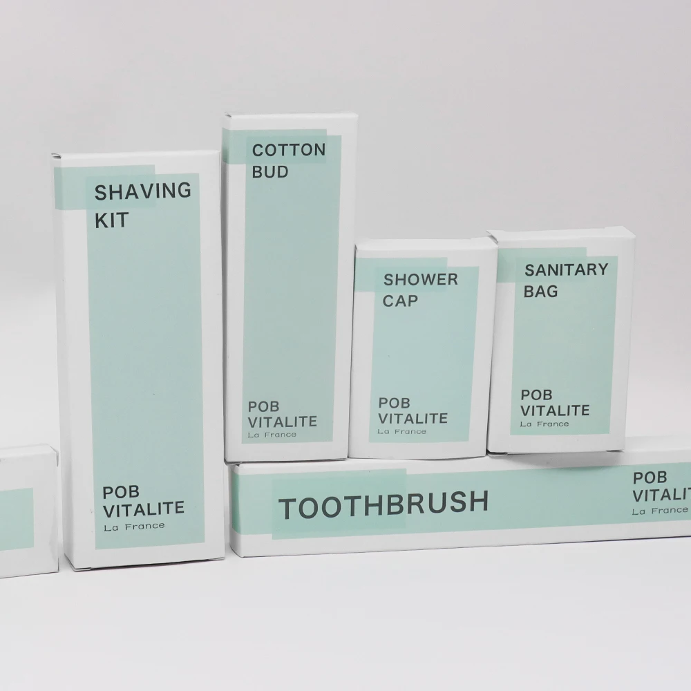 Hot-Selling Eco-Friendly Disposable Toiletries Set with Customized Carton Packaging For Hotel Supplies