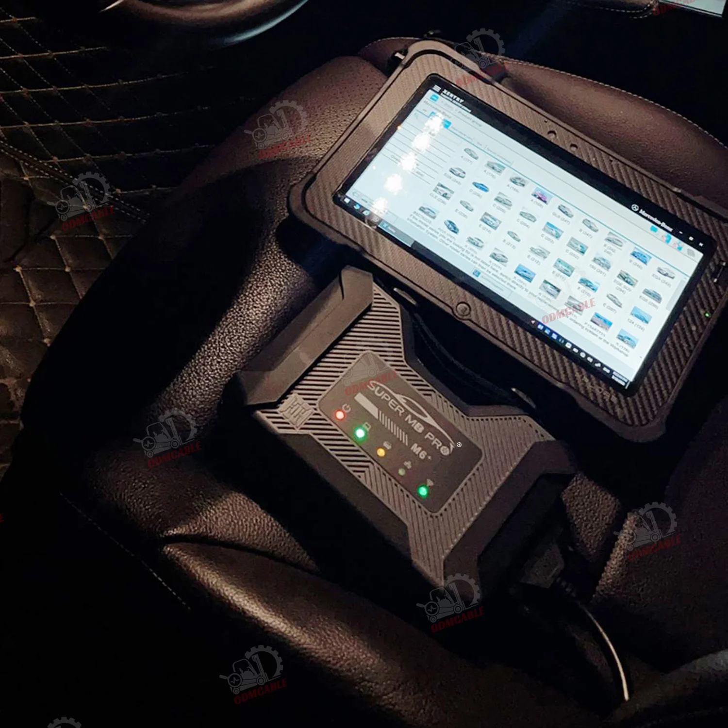 Беспроводной диагностический кабель SUPER MB PRO M6 для Benz с мультиплексором кабелем Lan и 16-контактным OBD2