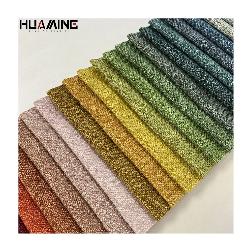 Hot sale  Polyester Italian Style  Chenille fabric Plain Dyed fabric for Upholstery Fabric