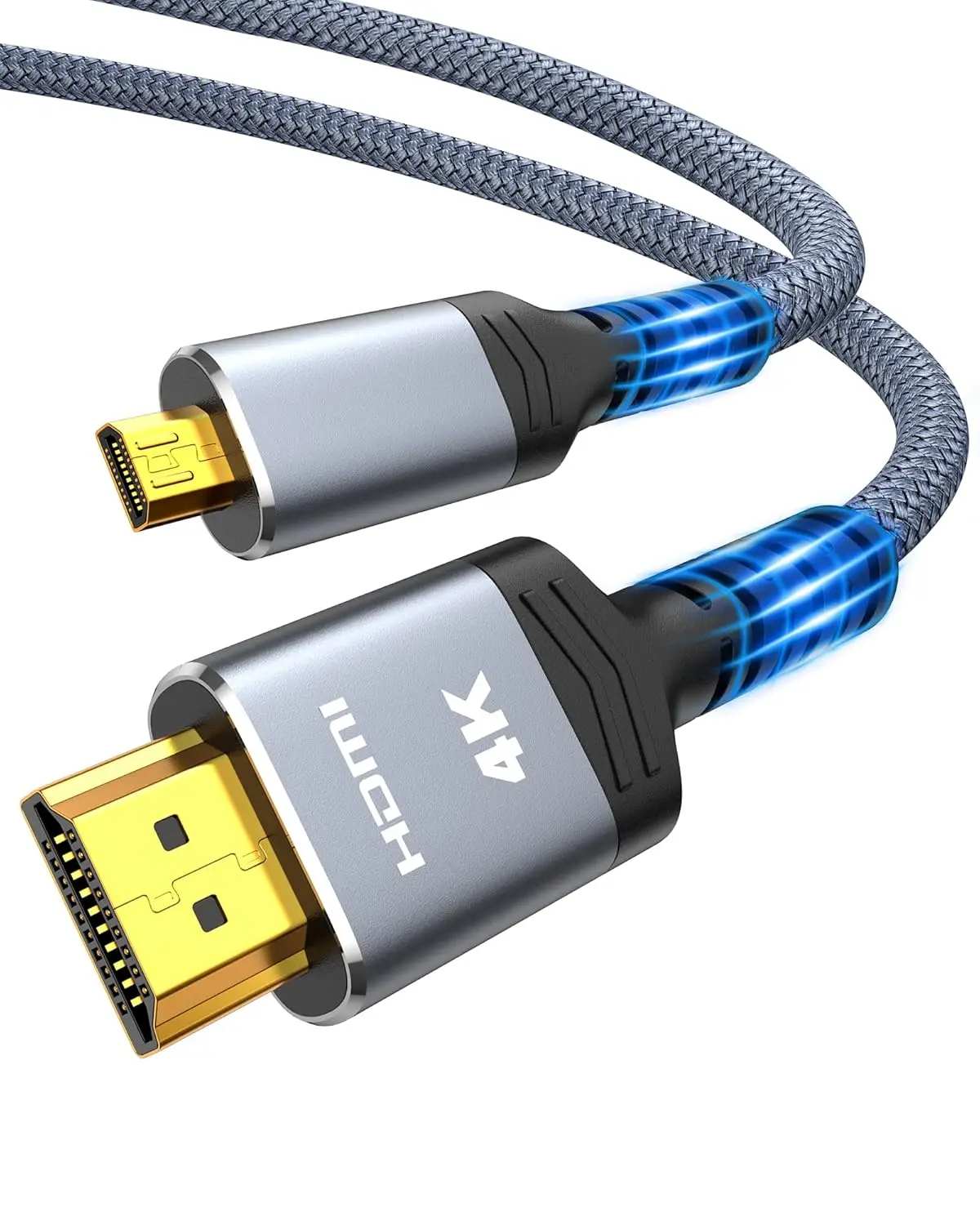 Factory high quality 4K hdmi to micro hdmi cable gold plated 4K@60Hz Micro HDMI Cable Cord HDR Compatible for Camera