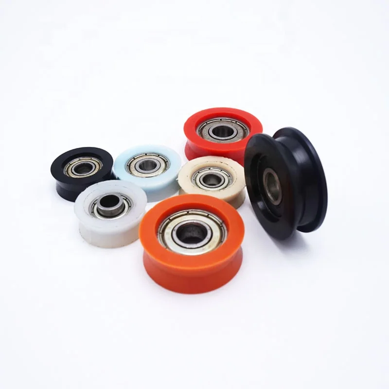 silent V shape sliding door nylon roller wheel U groove sliding window roller pulleys for door and window