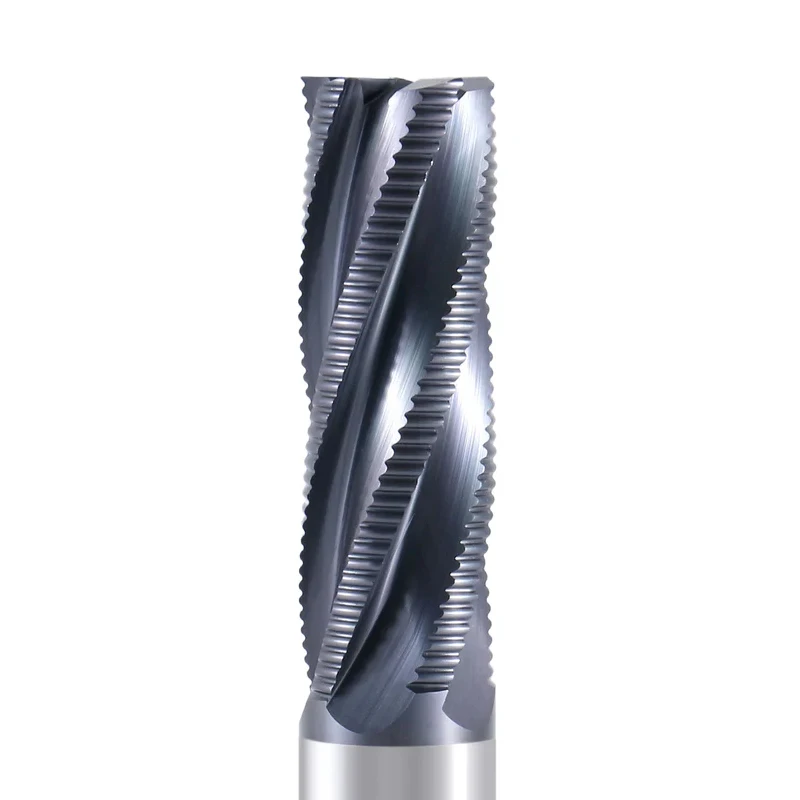 6*H27*L60mm FST China Manufacturer OEM Tungsten Steel Carbide Router Bit Slot Side Roughing End Milling Cutter For CNC Machine
