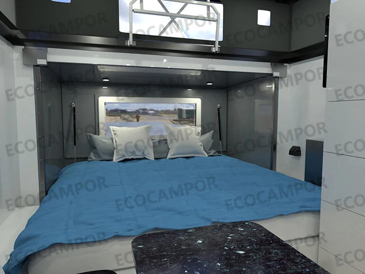 EcoCampor Lightweight 3 berth Caravan Hybrid Family Caravans With Ensuite Near Me For Sale