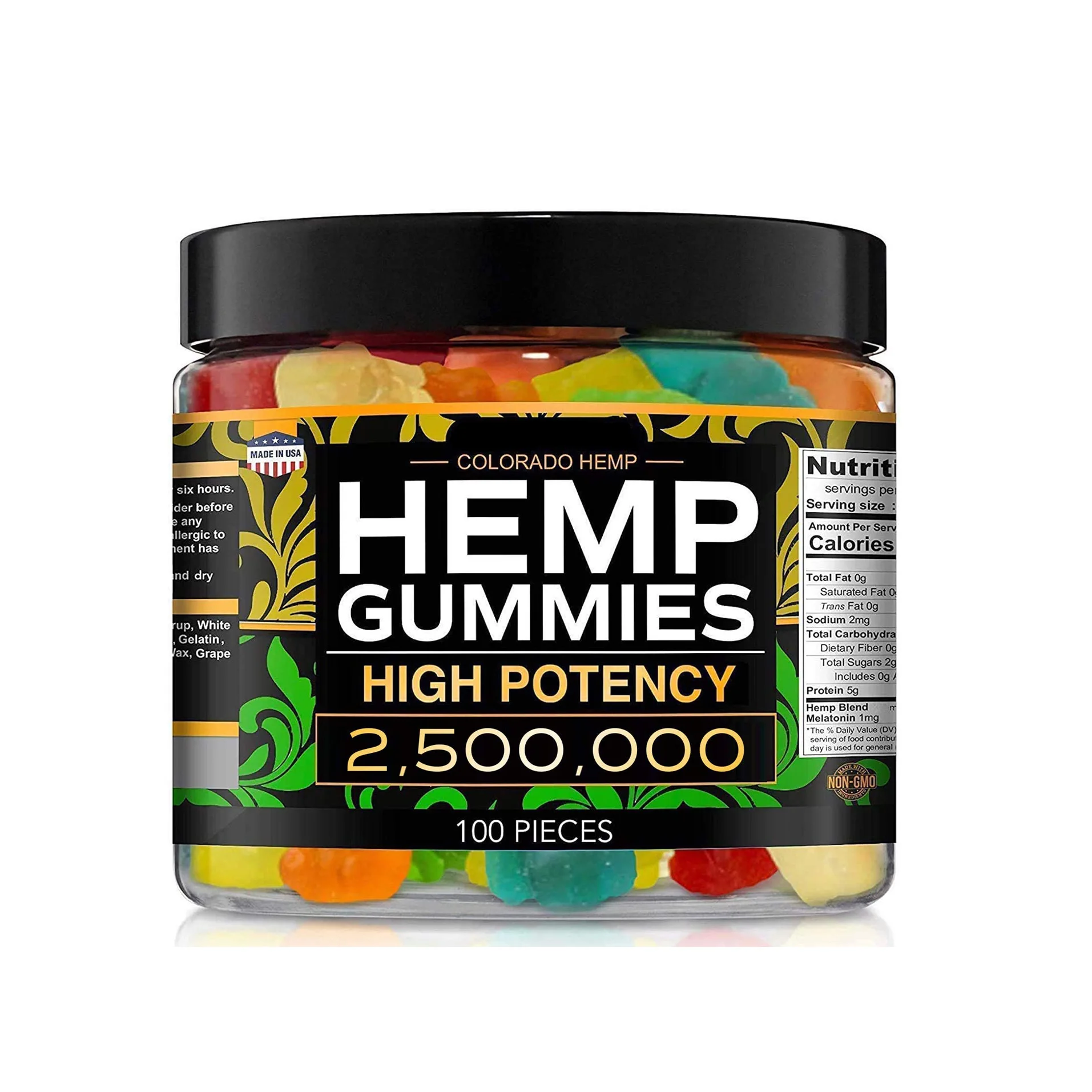 OEM/ODM CBD Gummy Bears 100% Natural Safe Hemp Gummies Anxiety Stress Relief Tasty Relaxing