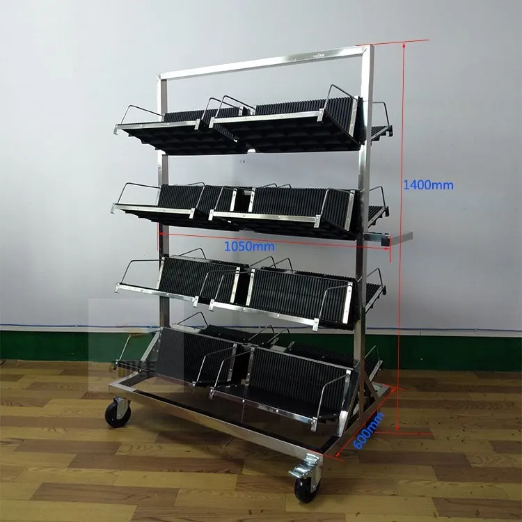 900*600*1300mm ESD PCB Storage Trolley with Hanging Racks/SMT PCB Circulation ESD Trolley/esd Cart