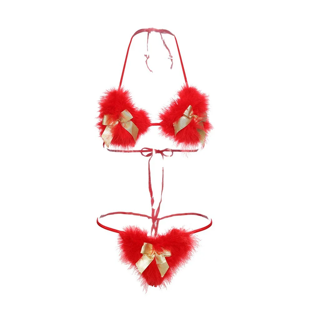 Three Point Costume Adult Ght Outfit Bunny Ni Red Woman Sexy Christmas