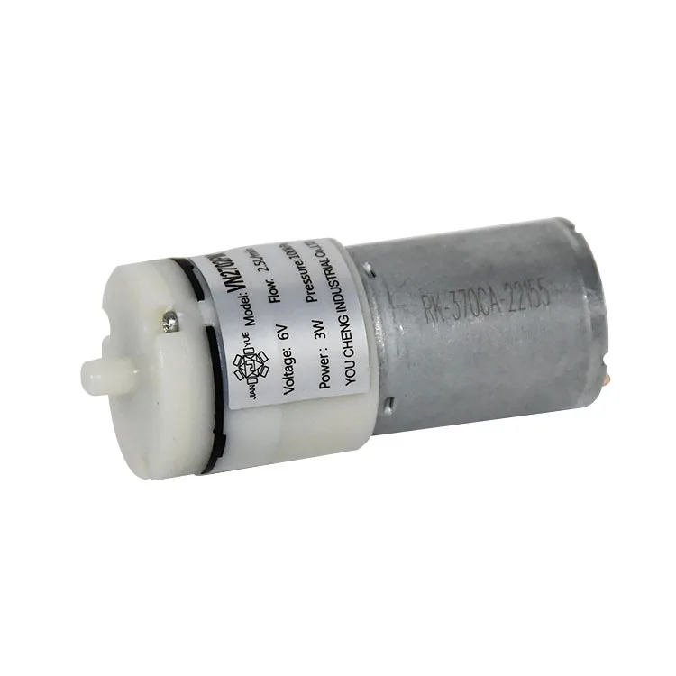 100kpa tiny plastic diaphragm pump 3W 6v dc mini air diaphragm pump small air pump