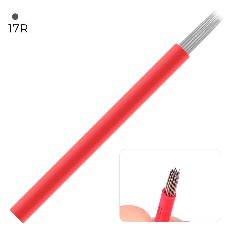 Eyebrow Tattoo Needles For Permanent Makeup  ombre brows Shading Microblading Round Needles micro blading shading kit biothec