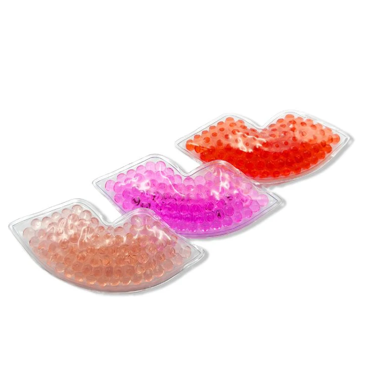 Wholesale red Gel Bead Lip Ice Pad Reusable Gel Ice Pack Hot Cold Compress Multipurpose Therapy Pack For Toothache
