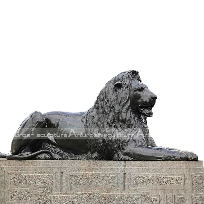 Bronze Lion Statue For Garden Decoration Howl Lion Sculpture Bronze Brass Copper