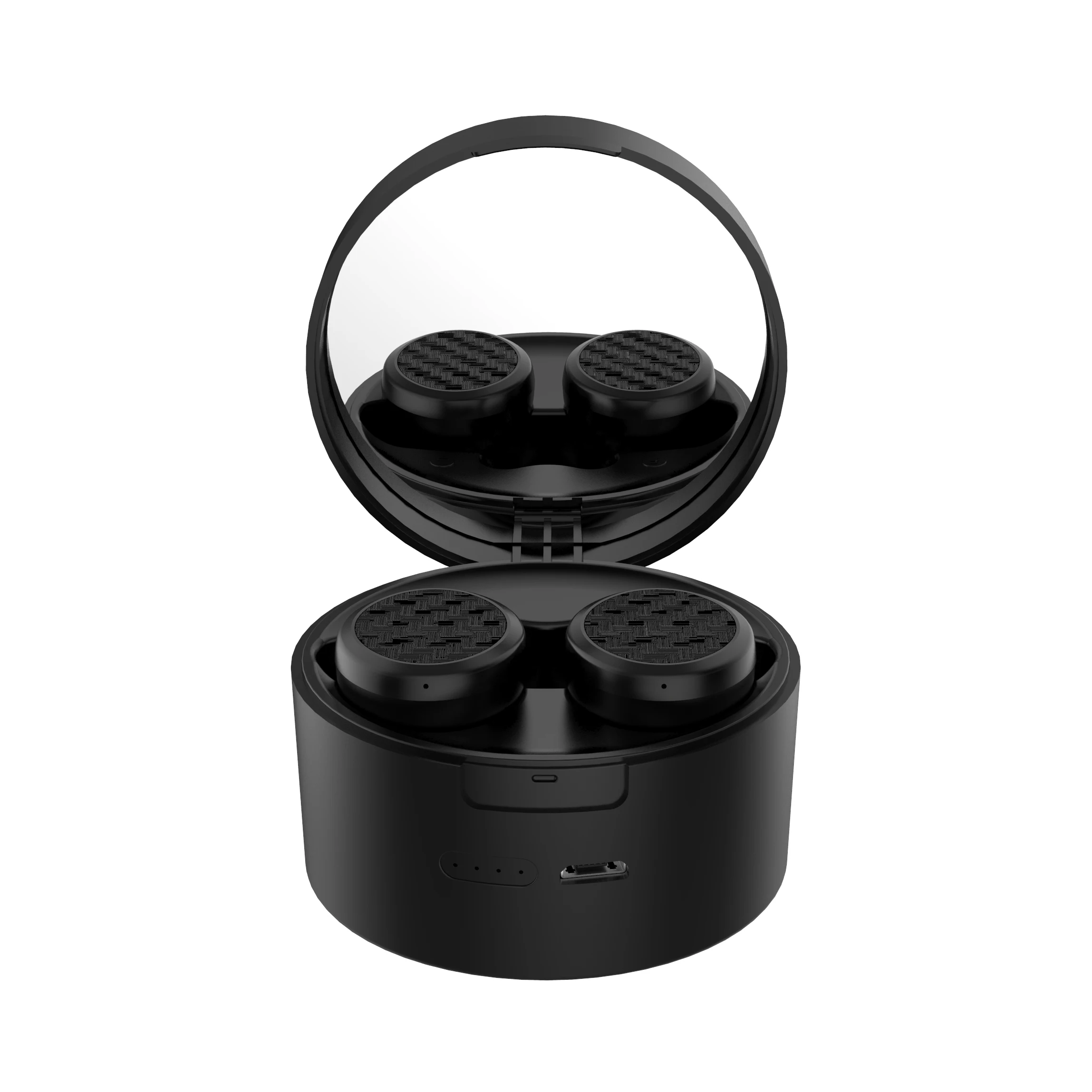 Mirror Wireless Headphones TWS Stereo Earbuds Headsets with Holder for Girls