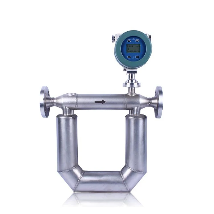 0.2% Accuracy Mass Density Measurement Oil Flow Meter Coriolis Mass Flow Meter