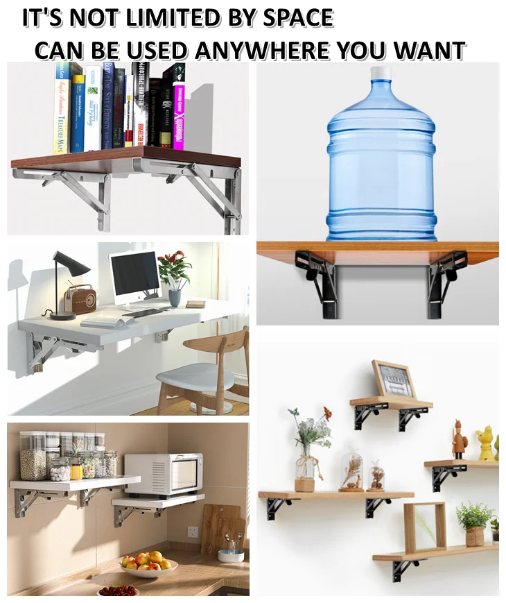 Wholesale Wall Brackets Furniture Hardware Stainless Steel Folding Bracket