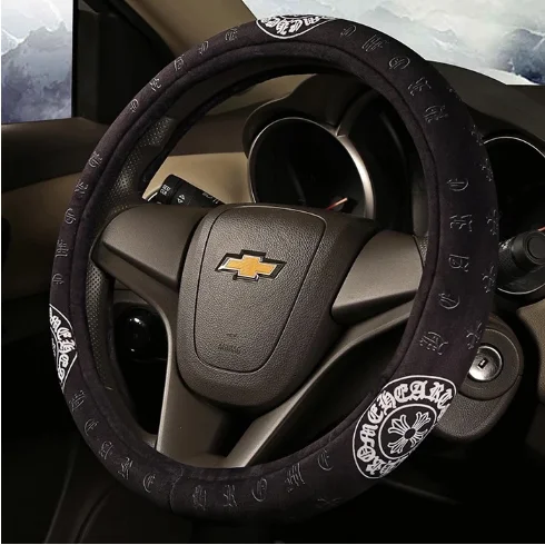Cute cartoon car steering wheel cover for girl women