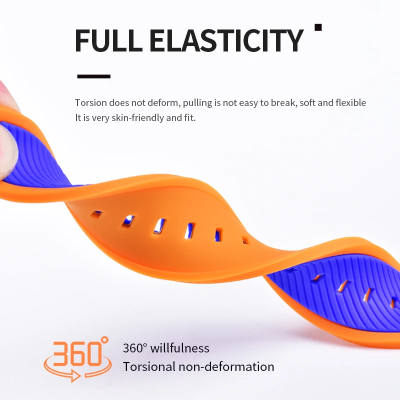 silicone Luxury watch bands straps 20mm 22mm for TAG Heuer samsung galaxy HUAWEI WATCH 4 Pro GT4 fit 3 Omega band