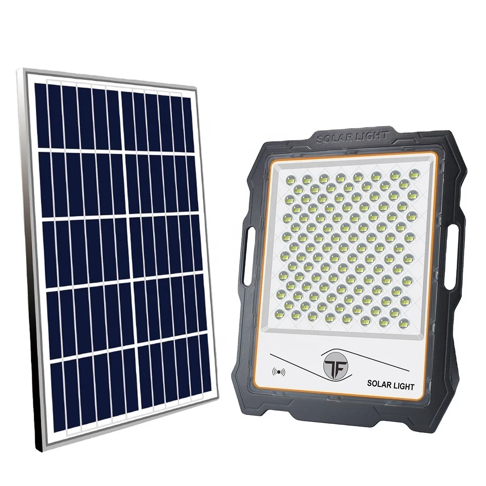 300W LED outdoor Solar lamp led solar flood light with radar sensor