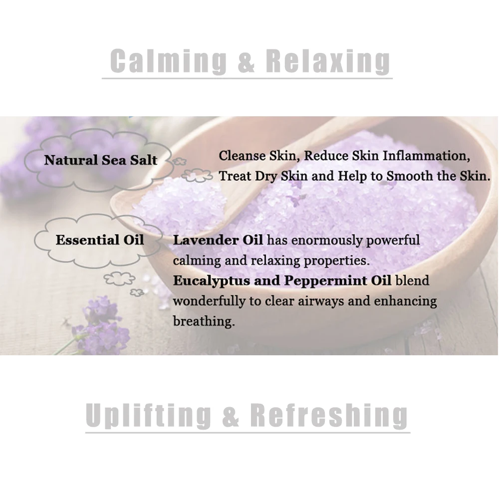 Therapy Bath Salt Pedicure with Lavender Essential Oil Soaking Salts